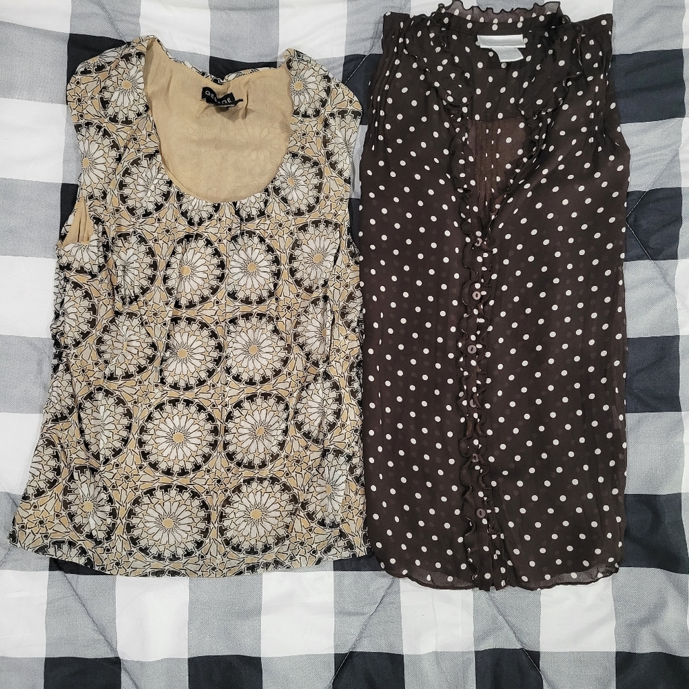 Women's dress tops, size Medium